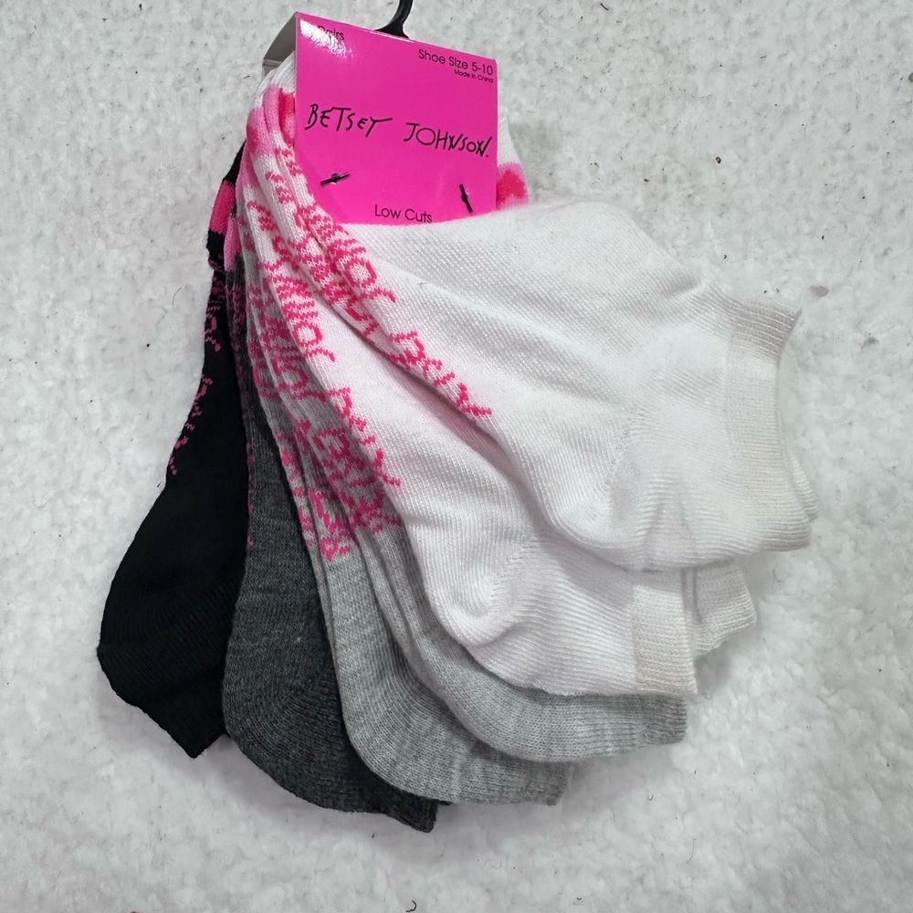 Betsey Johnson Low Cut Socks